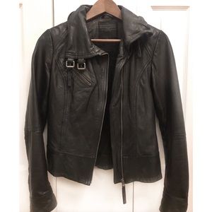 All Saints Belvedere Leather Jacket